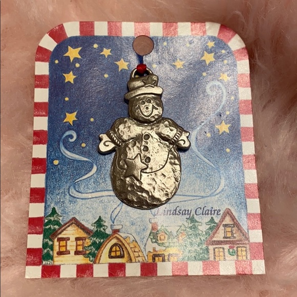 Lindsey Claire fine Pewter Christmas Ornament - Picture 1 of 6